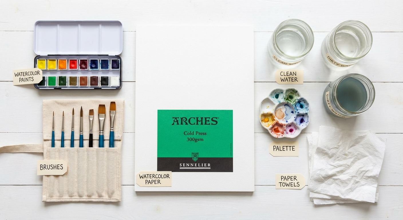 Watercolor Landscape Materials
