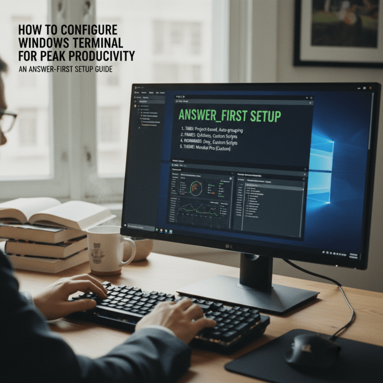 Configure Windows Terminal for Peak Productivity