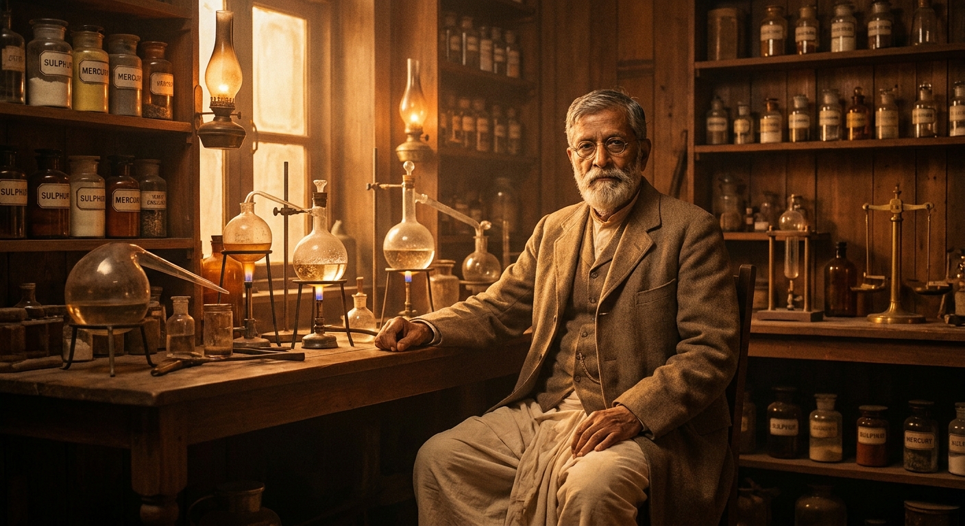 Prafulla Chandra Ray portrait